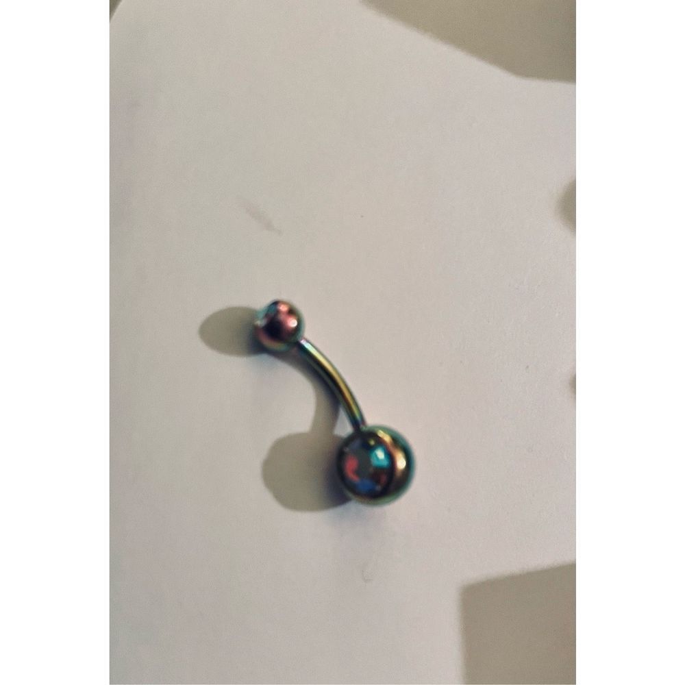PRETTY PINK BELLY RING - Picture 6 of 7